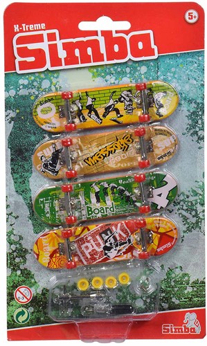 Simba finger skateboard set - giocattolo acrobatico per bambini