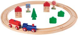Eichhorn set pista treno in legno giocattolo - legno FSC - 20 pezzi