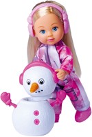 Evi Love mini bambola pupazzo di neve divertimento invernale bambola fashion
