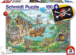 Schmidt puzzle Baia dei Pirati 100 pezzi - Puzzle bambini avventura pirata