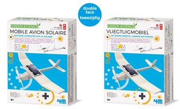 4M Green Science giocattolo - Mobile aereo solare educativo-2