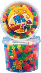 Hama perline da stirare maxi box neon mix - 600 pezzi gioco creativo