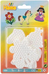 Hama set basi per perline da stirare - 3 pezzi - pony fiore principessa