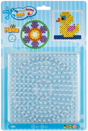 Hama basi per perline Maxi - forme creative cerchio e quadrato