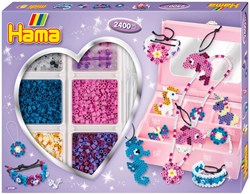 Hama Set Perline da Stirare Gioielli - Scatola Creativa 2400 Pezzi