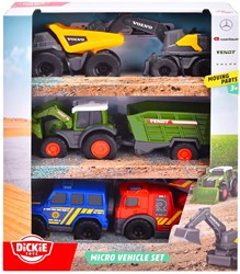 Dickie set veicoli giocattolo - Micro City Team - 6 pezzi - auto