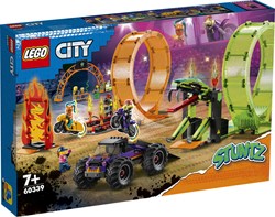 LEGO City arena stunt doppio looping set acrobazie 60339 giocattolo