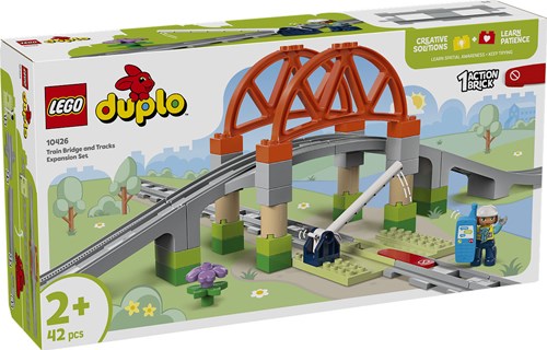 LEGO DUPLO Town 10426 Treinbrug en Rails Uitbreidingsset