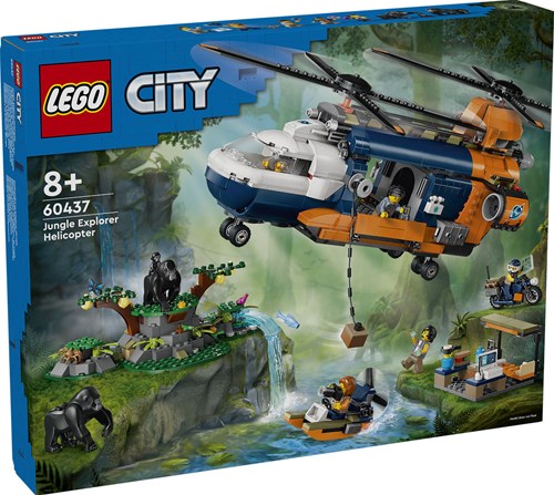 LEGO City 60437 Jungleonderzoekers: Helikopter Bij De Basis