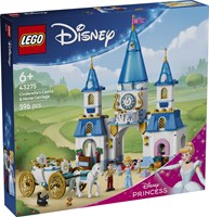 LEGO Disney Prinses 43275 Assepoesters Kasteel en Paardenkoets