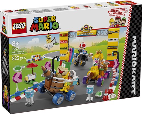 LEGO Super Mario 72036 Mario Kart Baby Peach en Grand Prix Set