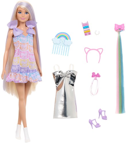 Mattel Barbie bambola con capelli extra lunghi e accessori - fashion doll-3
