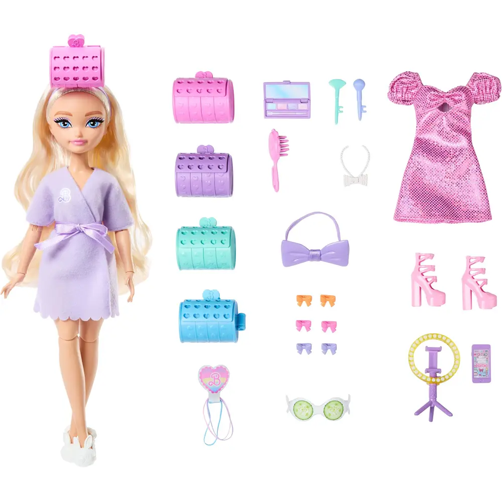 Mattel bambola Barbie Malibu Dream Besties con accessori per capelli