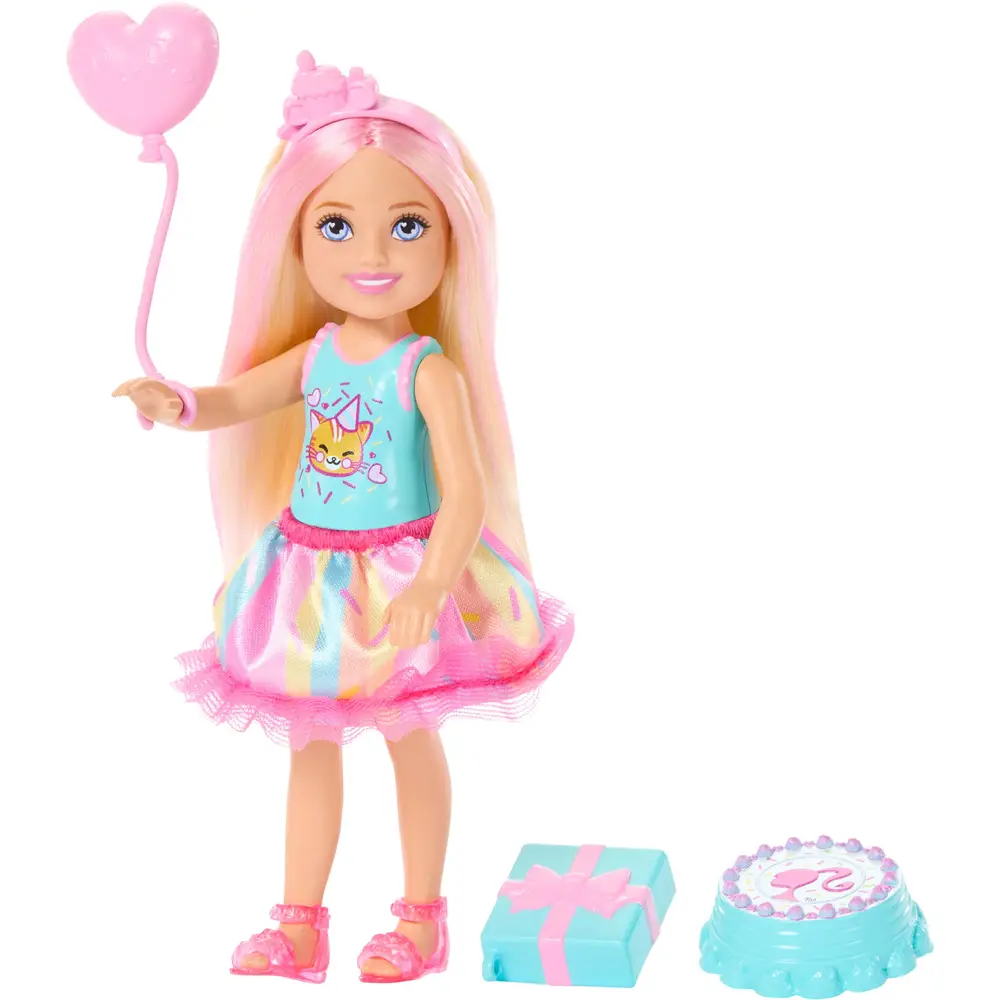 Mattel Barbie Chelsea bambola di compleanno con accessori - Giocattolo Barbie