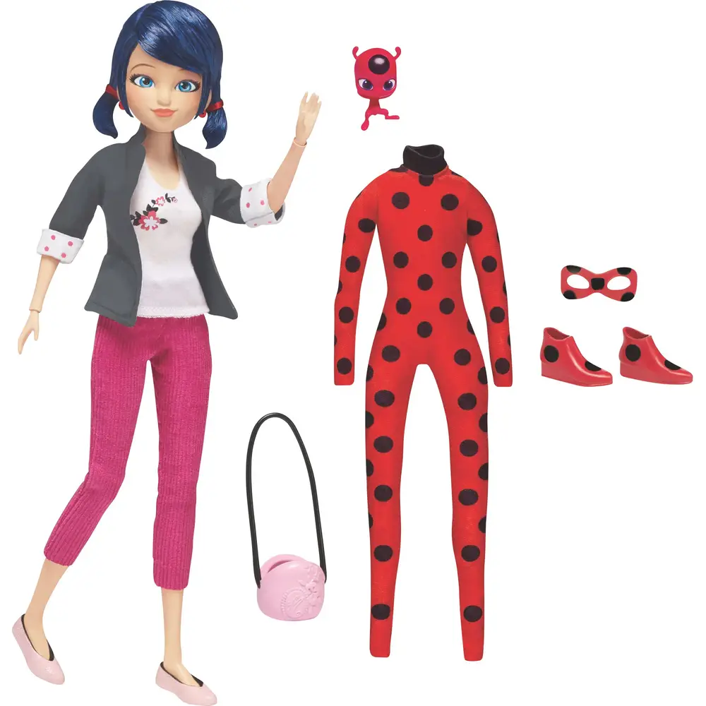 Bandai bambola fashion Miraculous Marinette 26 cm con 2 abiti e accessori