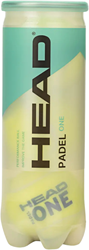 Head palline padel gialle - Tubo da 3 palline sostenibili