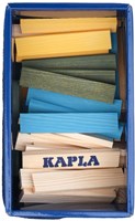 Kapla set di costruzione - gioco in legno 120 tavolette blu, gialle, verdi-3