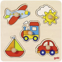 Goki 57547 Puzzle con formine 5 pezzo(i)