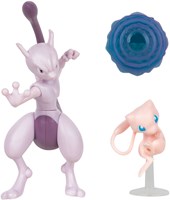 Jazwares set di figure Pokémon Mew e Mewtwo - Battle Figures-2