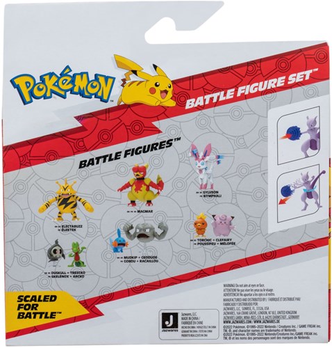 Jazwares set di figure Pokémon Mew e Mewtwo - Battle Figures-3