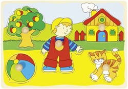Goki 57858 Puzzle con formine 5 pezzo(i)