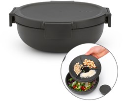 Brabantia ciotola pranzo insalata Make & Take 1,3L grigio scuro - lunchbox