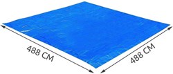 Bestway telo di fondo piscina protezione 488x488 cm vinile blu