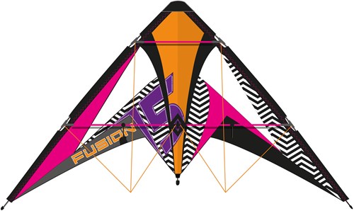 Knoop Kites aquilone acrobatico Fusion 1.5 colorato 145x73cm principianti