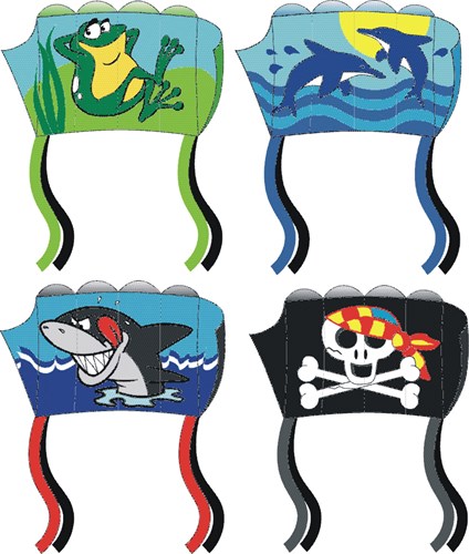 Knoop Kites mini aquilone parafoil con filo 42x30cm giocattolo colorato