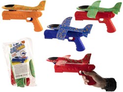 Aeroplanino giocattolo planatore lanciabile multicolore plastica per bambini