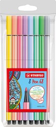 STABILO Pen 68 8er marcatore Medio Multicolore 8 pezzo(i)