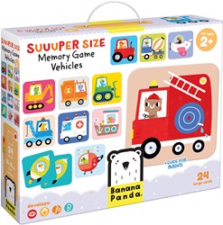 Banana Panda Super Size Memo Game Veicoli 2+