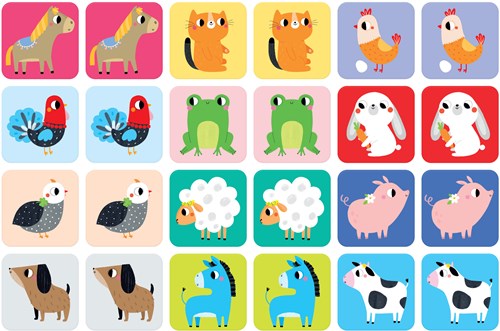 Banana Panda super size memo game farm animals 2+ - Banana Panda super size gioco memo animali della fattoria 2+-2