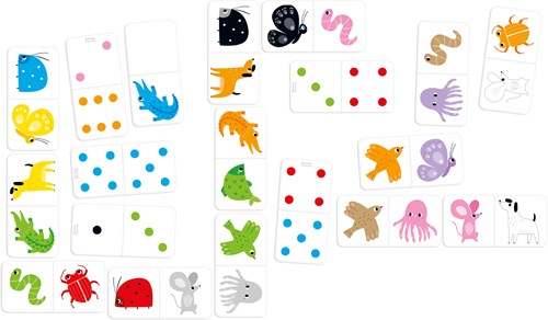 Banana Panda Let's play color dominoes 2+-2
