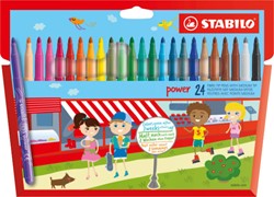 STABILO Power marcatore Medio Multicolore 24 pezzo(i)