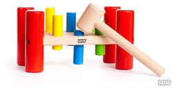 Bajo panca martellante in legno - gioco educativo a colpi per bambini