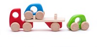 Bajo trasportatore di auto giocattolo multicolore - educativo cartone-2