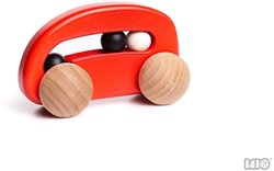 Bajo auto giocattolo in legno - veicolo giocattolo durevole e colorato