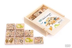 Bajo memo animali gioco educativo per bambini - gioco memory