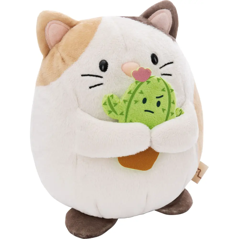 Nici peluche gatto Angy con cactus - peluche 16 cm in scatola regalo