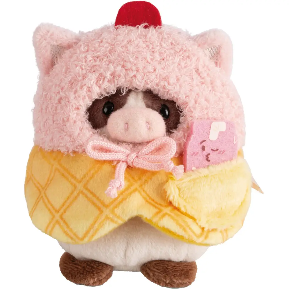 Nici peluche mucca Moona con milkshake 8cm regalo rosa