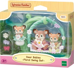 Sylvanian Families cuccioli di cervo set altalena fiorita 3 personaggi