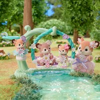 Sylvanian Families cuccioli di cervo set altalena fiorita 3 personaggi-2