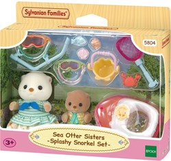 Epoch Sylvanian Families set gioco lontre marine con snorkel - multicolore