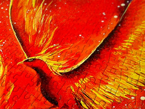 Enjoy Puzzle puzzle Phoenix Bird - 1000 pezzi opera d'arte colorata-2