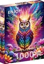 Enjoy Puzzle puzzle gufo neon - 1000 pezzi colorati