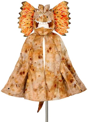 Souza for Kids mantello dinosauro Dilophosaurus costume 4-7 anni