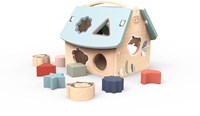 Speedy Monkey - Puzzle di classificazione a forma di casa con 8 blocchi - 19,5x17x18,5cm