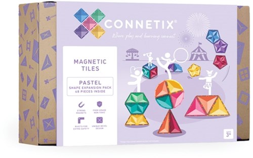 Connetix Pastel Shape Expansion Pack 48 pezzi