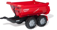 Rolly Toys rimorchio Halfpipe Krampe rosso giocattolo trailer 89cm